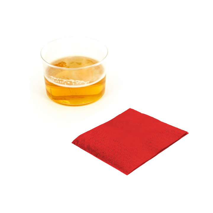 Paper Napkin Red 20x20cm (100 Units)  