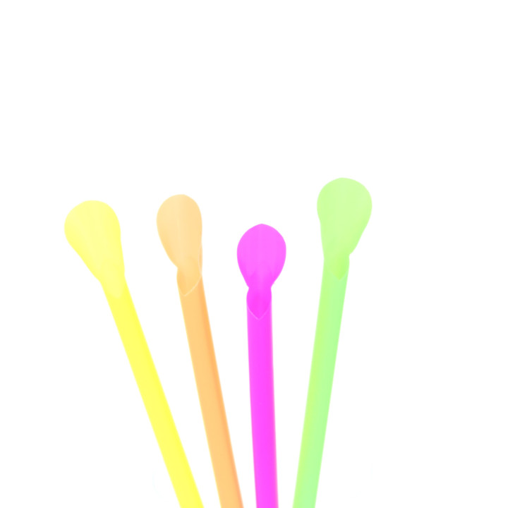 Plastic Straw Straight PS Spoon 4 colors Ø0,6cm 20cm (10000 Units)