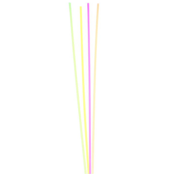Plastic Straw Straight PS Ø0,8cm 70cm 