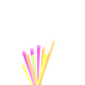 Plastic Straw Straight PS Ø0,8cm 70cm (2400 Units)