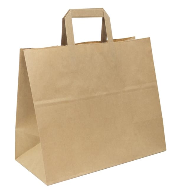 Flat Handle Kraft Paper Bags